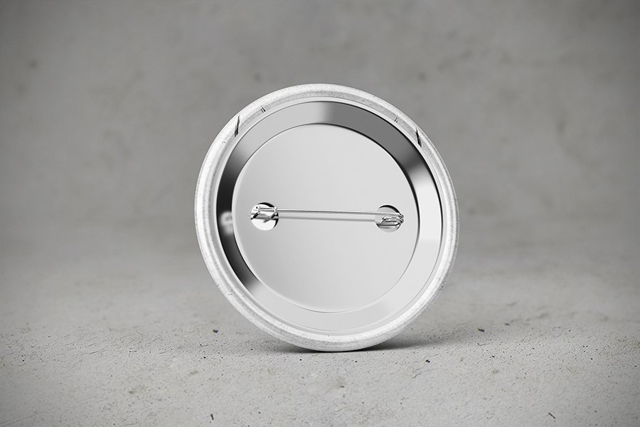 Free Badge Button Mockup