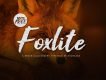 Foxlite Free Brush Script