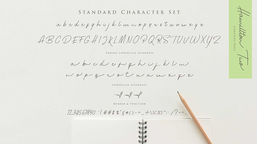 Hamillton Signature Font Demo