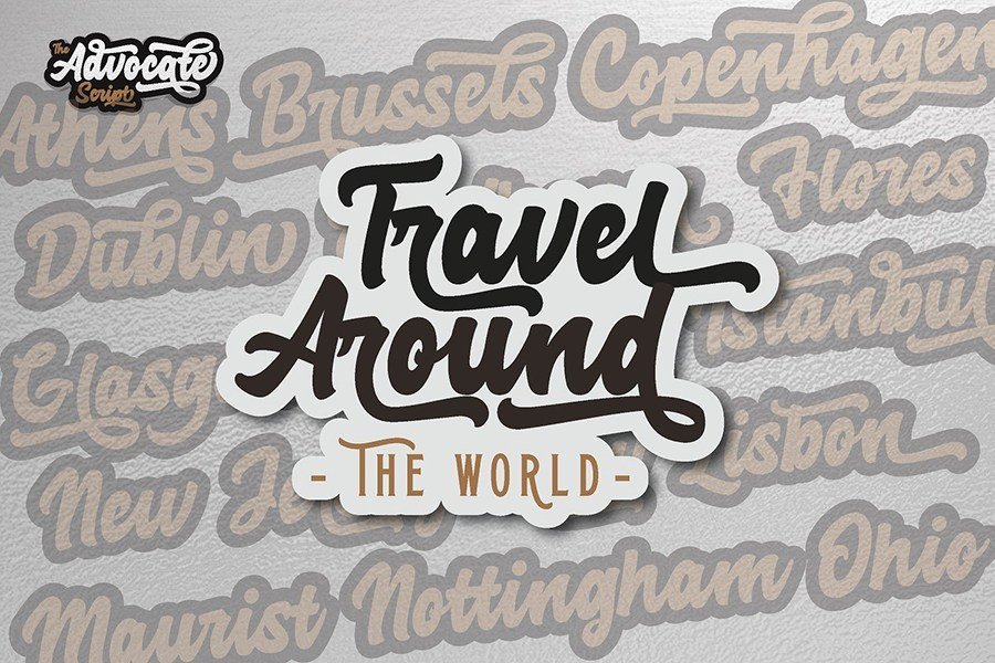 Advocate Script Font Demo