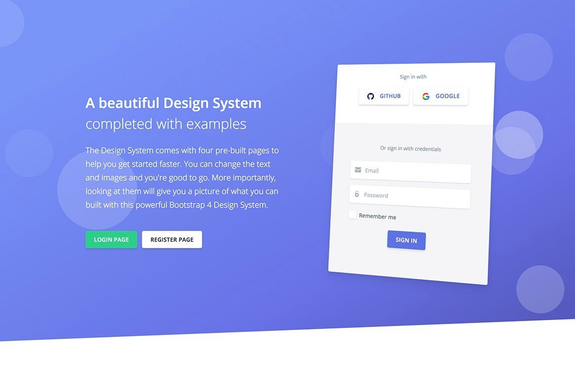 Argon Design System PSD Template