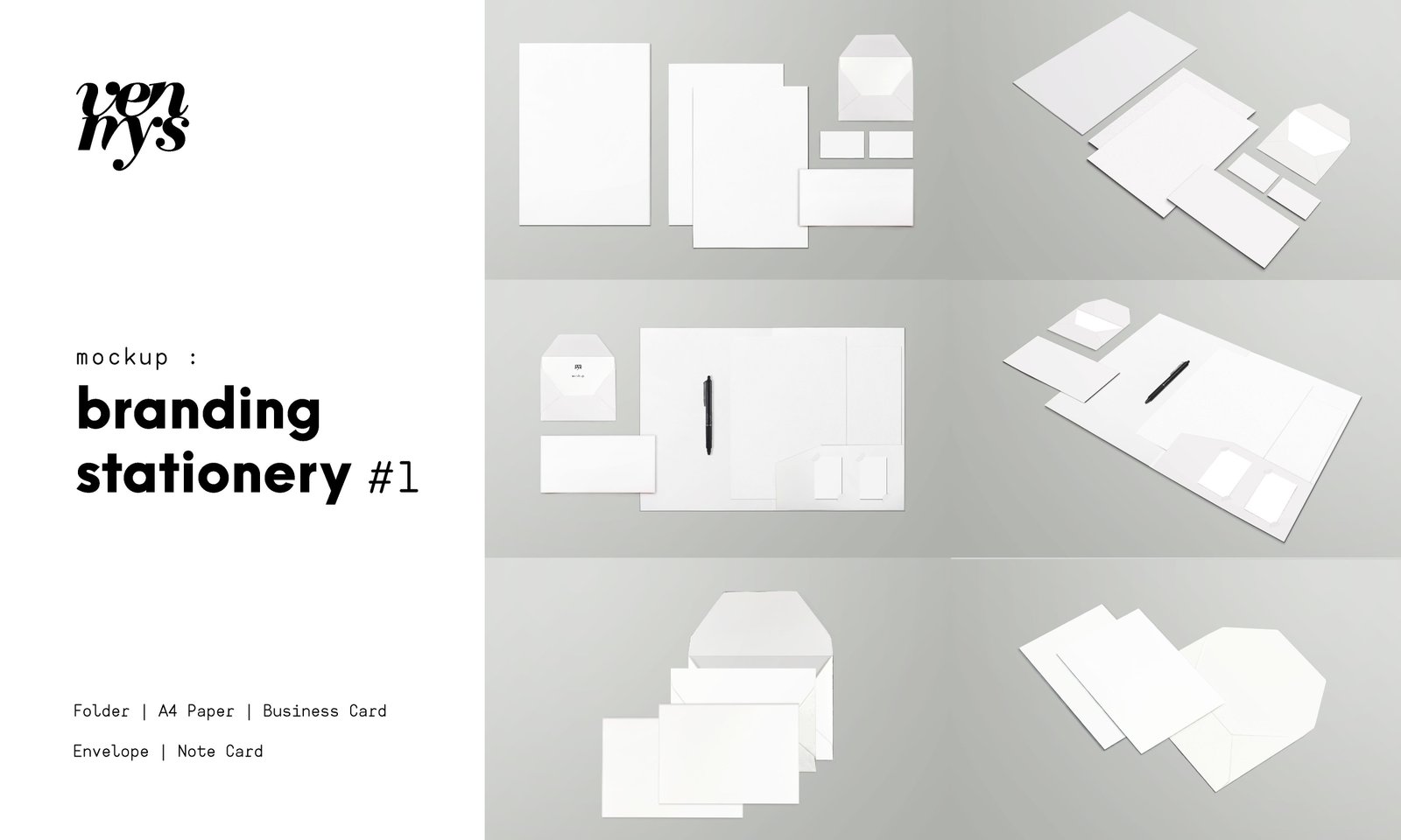 Minimal Branding Stationery Mockup