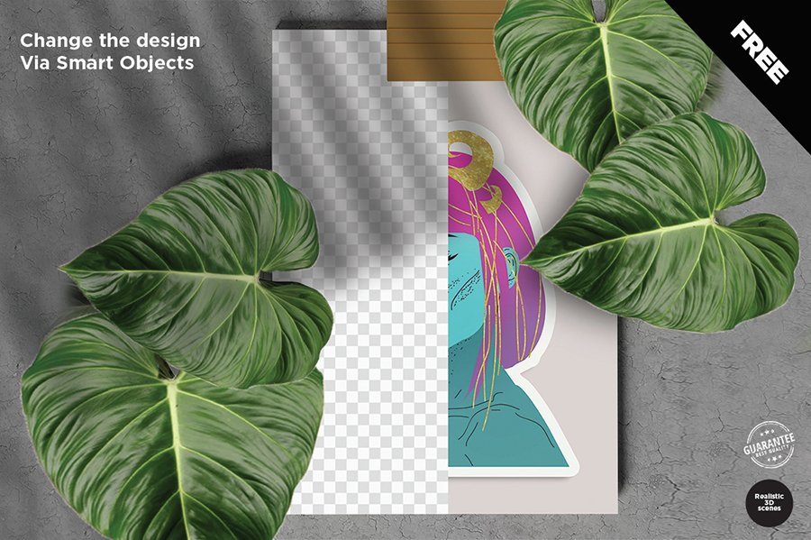 Free Chic Poster Mockup