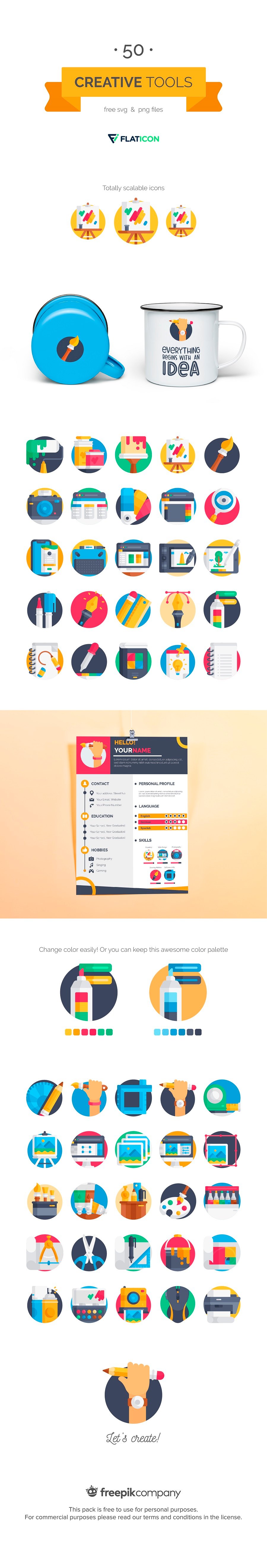 Creative Tools Icon Pack