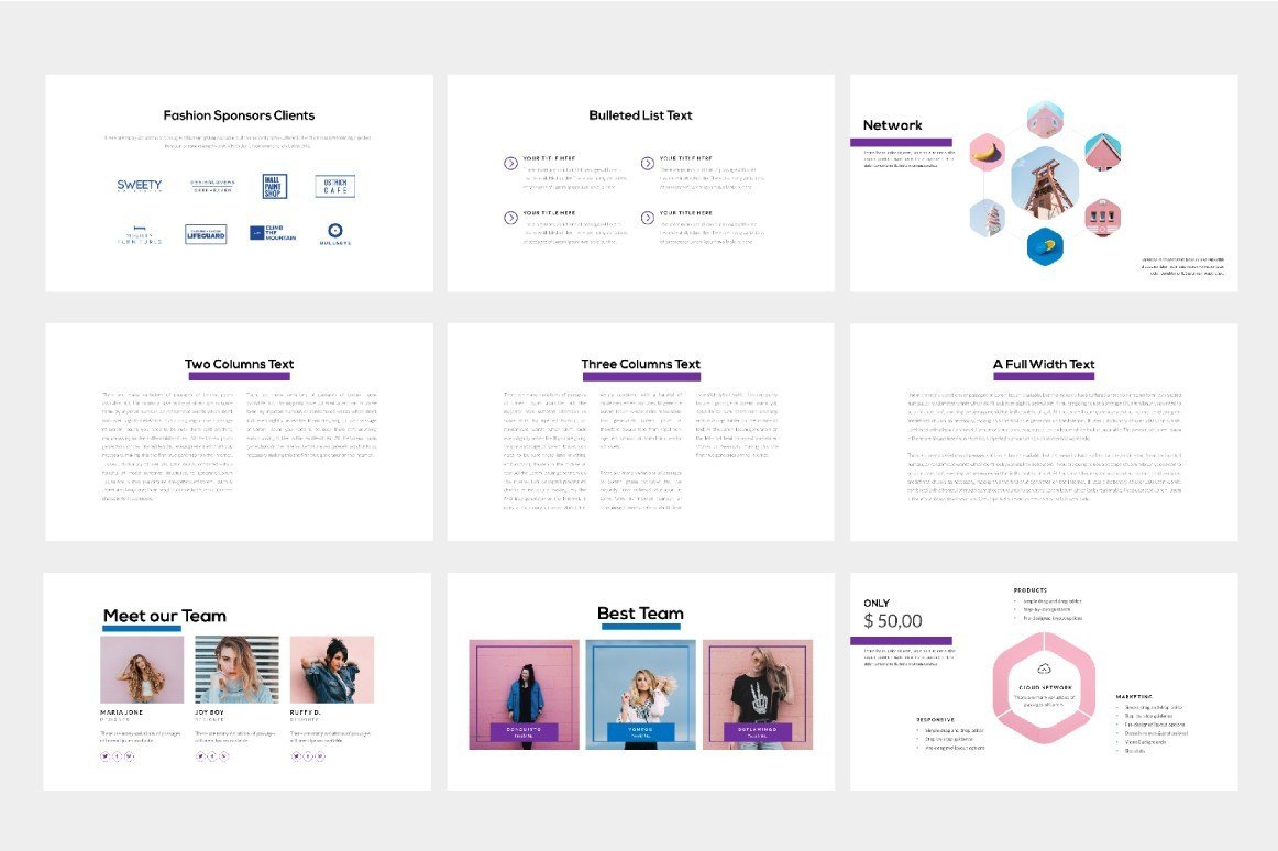 Fashion Free Presentation Template