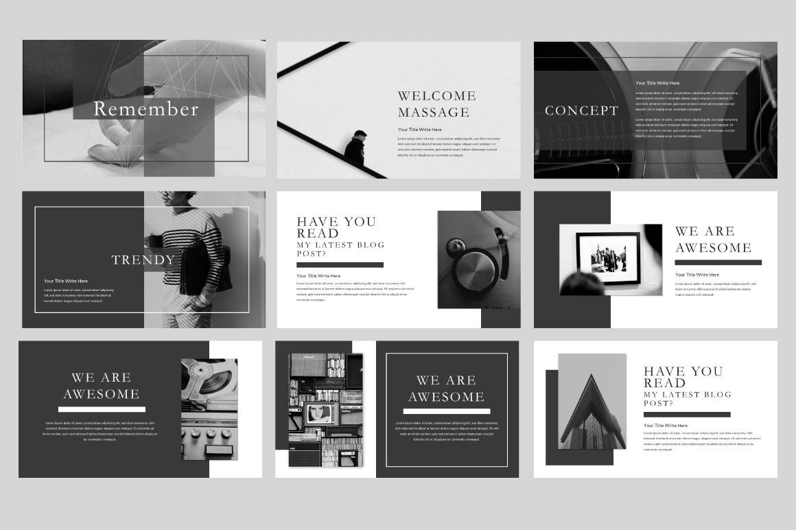 Free Remember Template Presentation