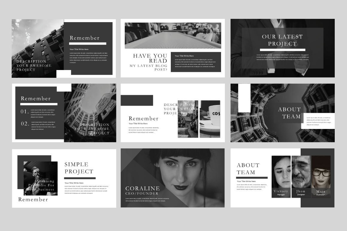 Free Remember Template Presentation