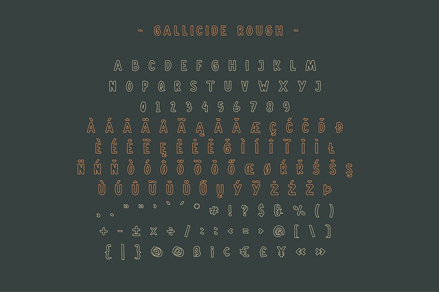 Gallicide Display Font Family