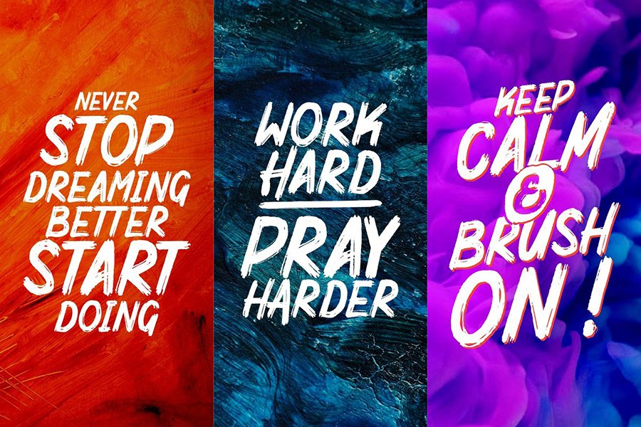 Mighty Brush Font Free Demo