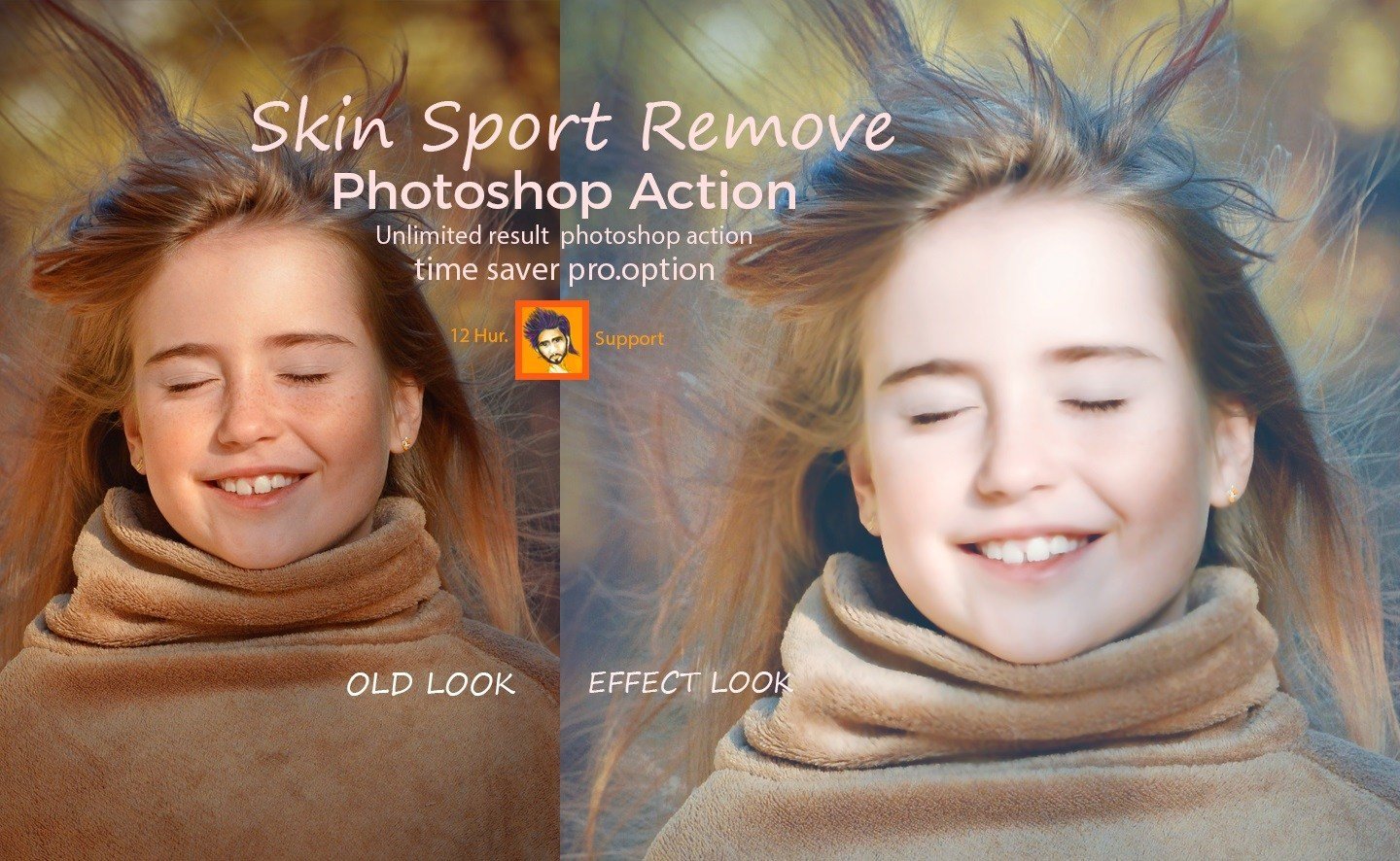 Skin Spot Remove Photoshop Action