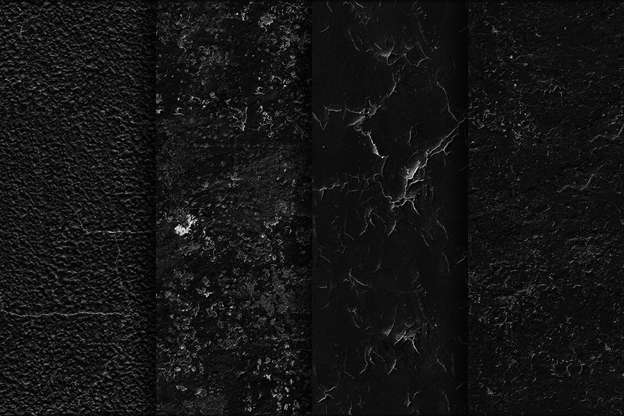 20 Black Wall Seamless Textures