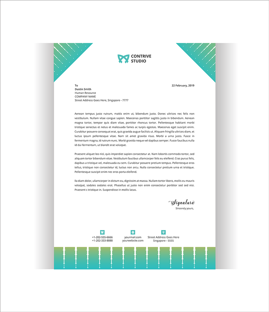 Modern Abstract Letterhead
