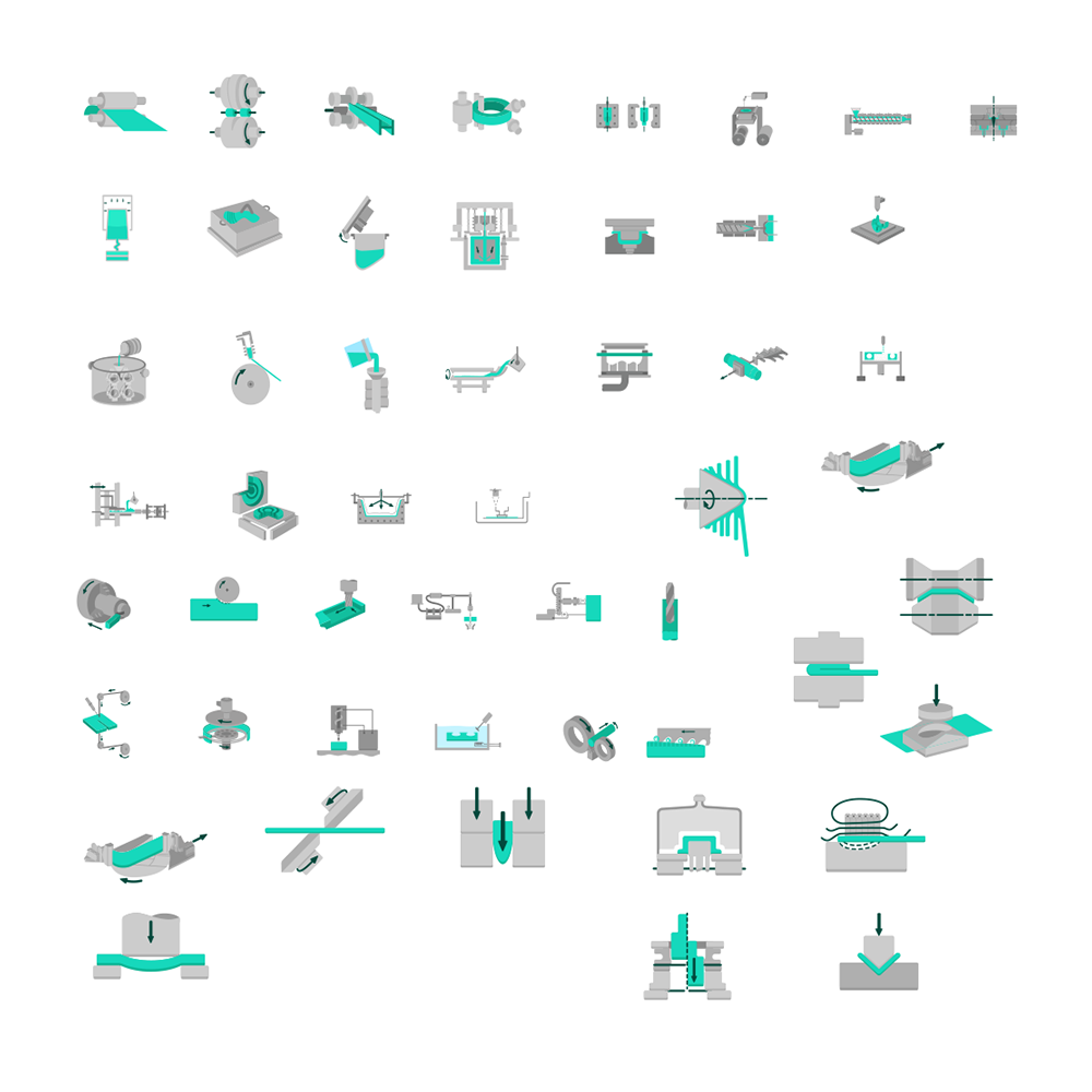 Manufacturing Vector Icons