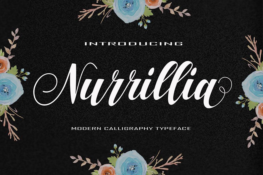 Nurillia Calligraphy Script Font