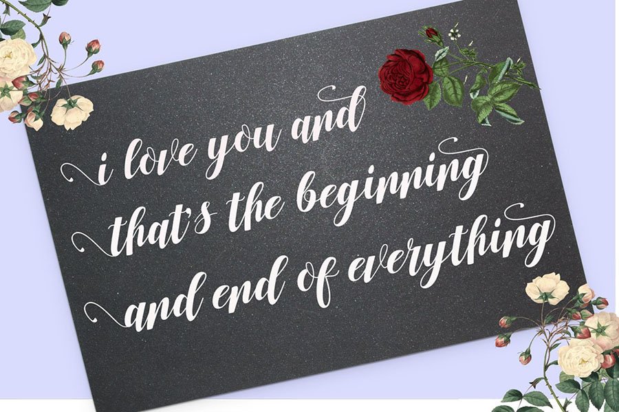 Nurillia Calligraphy Script Font