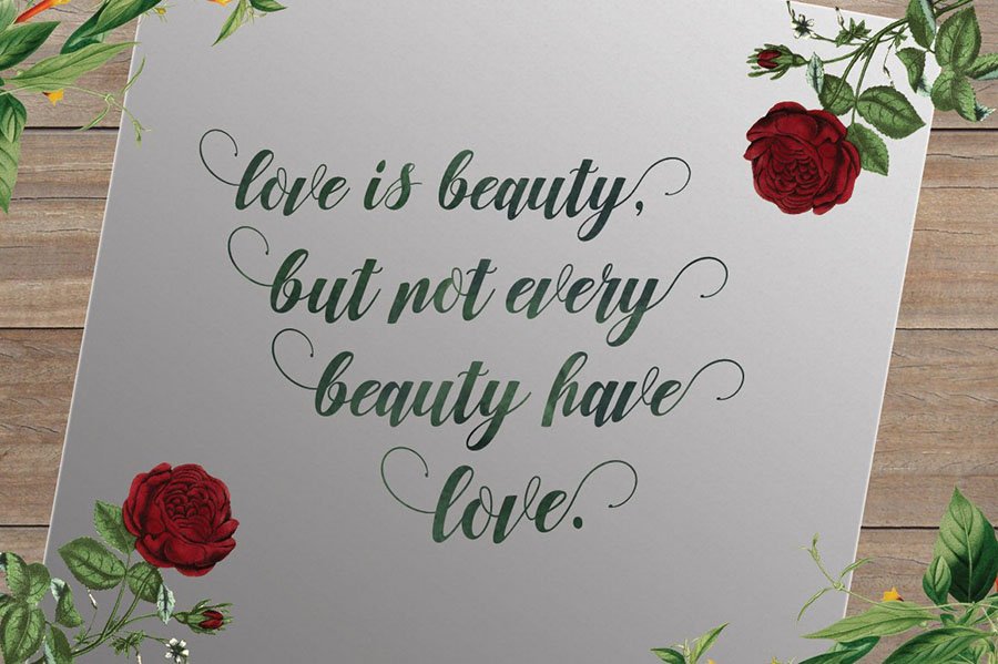 Nurillia Calligraphy Script Font