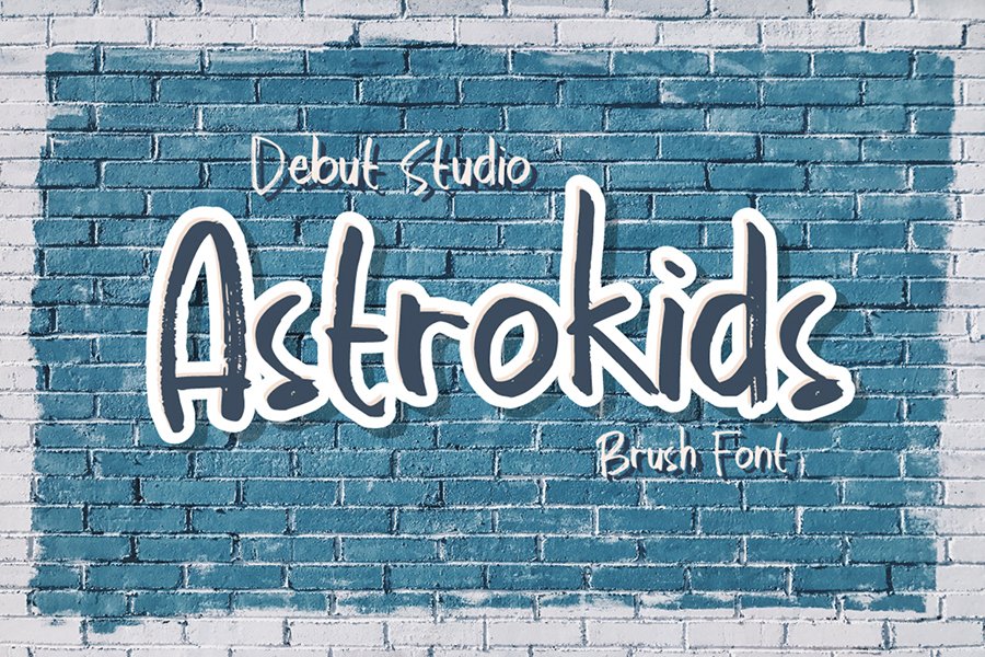 Astrokids Brush Lettering Font