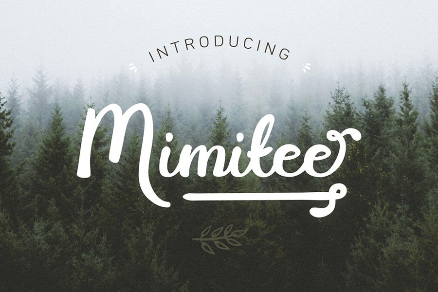 Mimitee Script Font Demo