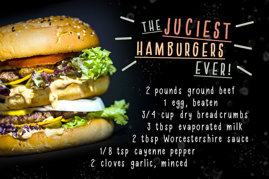 Homemade Hamburger Font