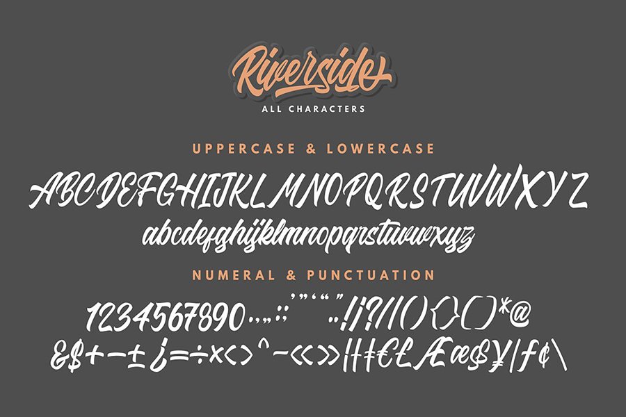 Riverside Script Font Demo