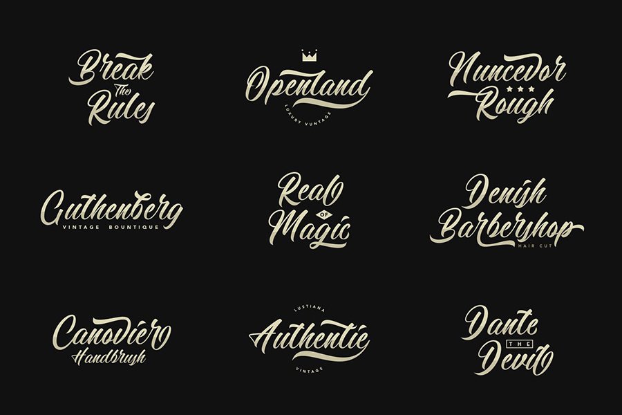 Calingham Script Free Demo