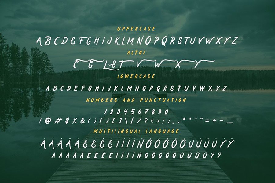 Holiday in Monday Display Font