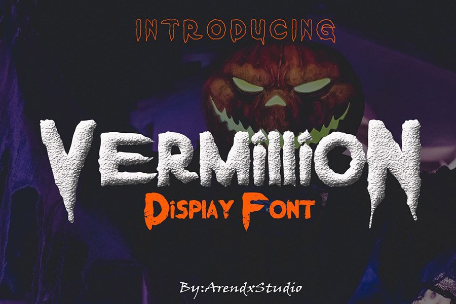 Vermillion Display Font Demo
