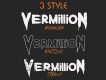 Vermillion Display Font Demo