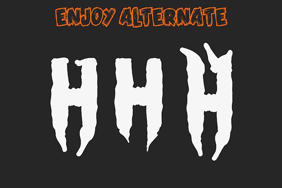 Vermillion Display Font Demo