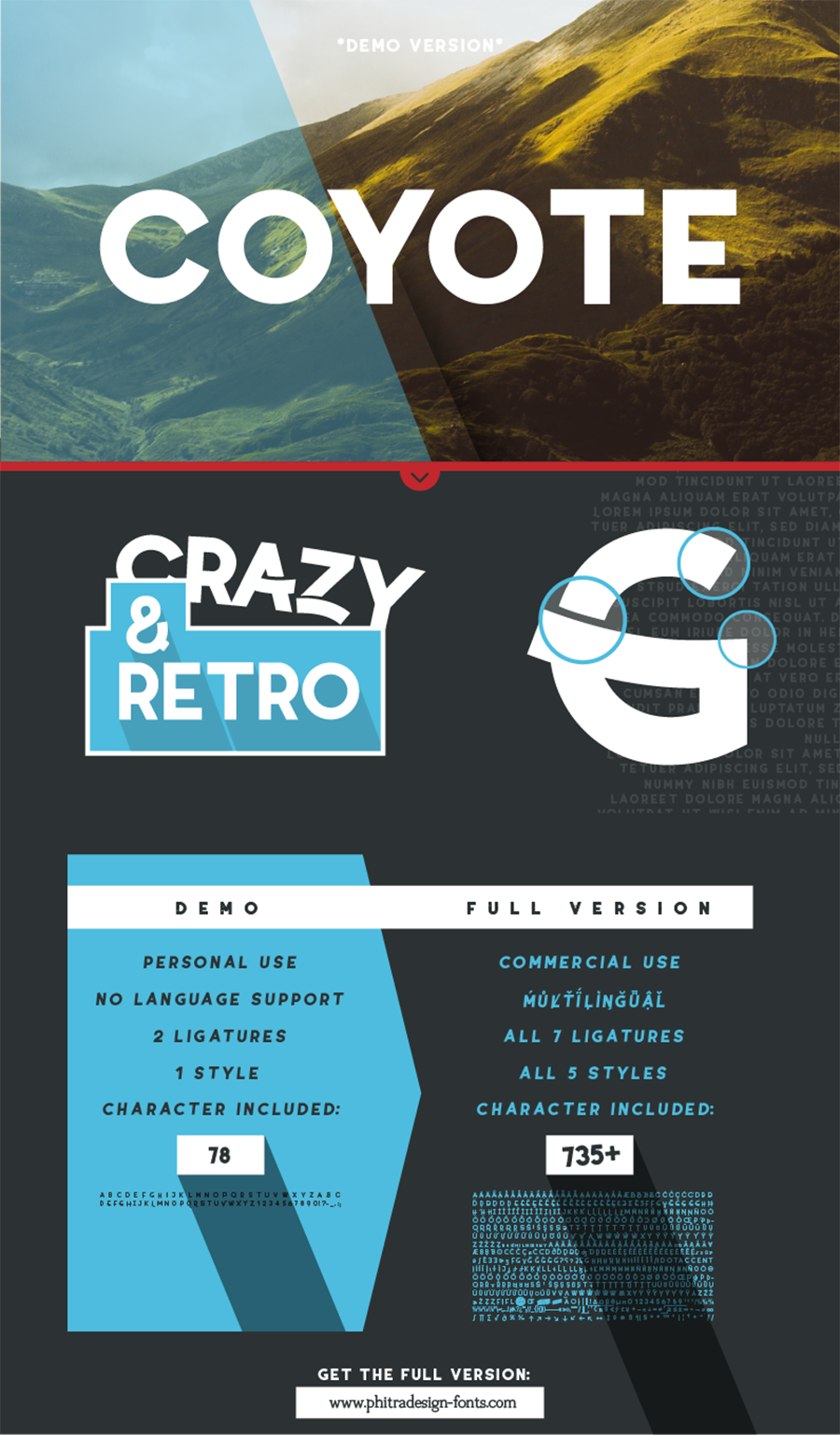 Coyote Retro Font Demo