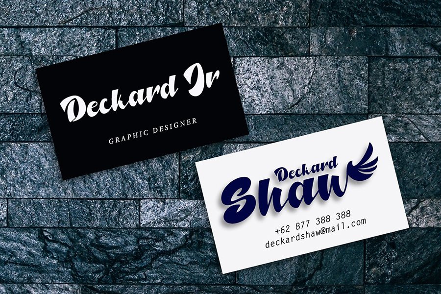North Blue Bold Script Font
