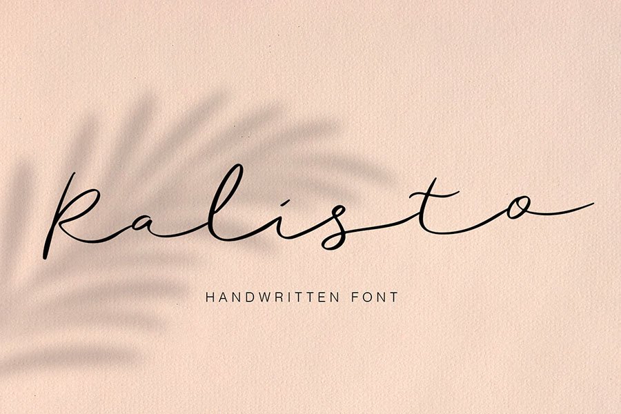 Ralisto Handwritten Script Demo
