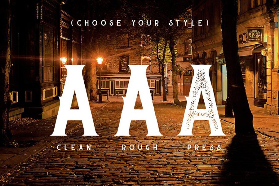 Sherlock Press Retro Font
