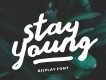 Stay Young Handlettering Display