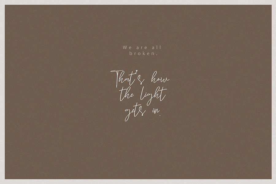 Sun Catcher Handwritten Script