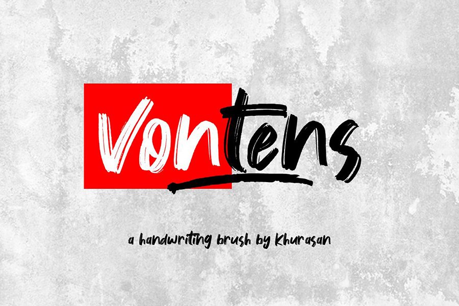 Vontens Handwriting Brush Font