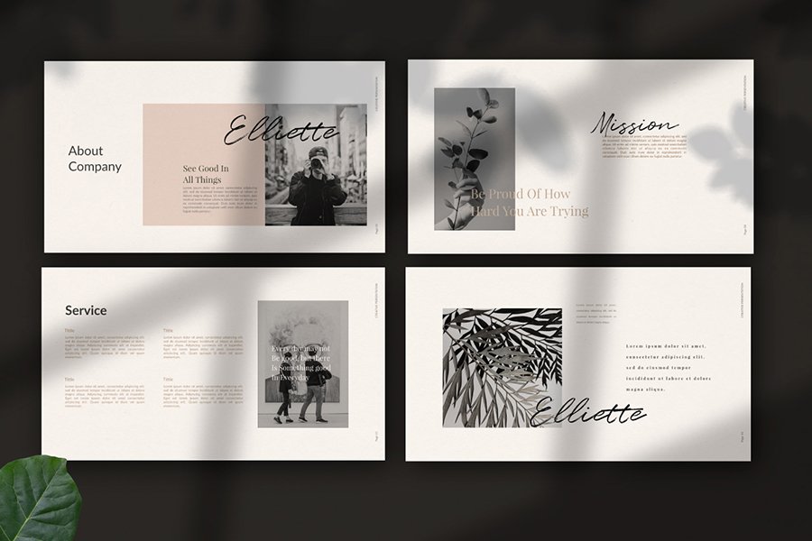 Elliette Presentation Template