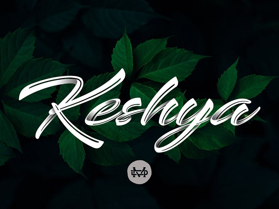 Keshya Handlettering Script Demo