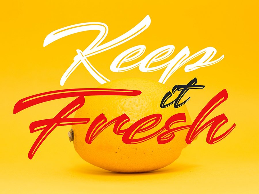 Keshya Handlettering Script Demo