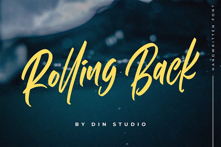Rolling Back Handlettering Script