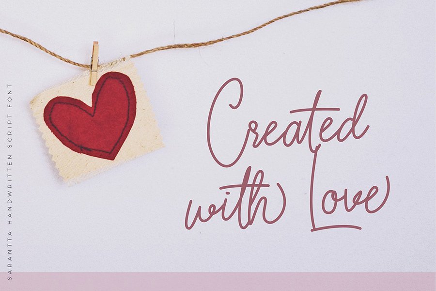 Sarantta Handwritten Script Font