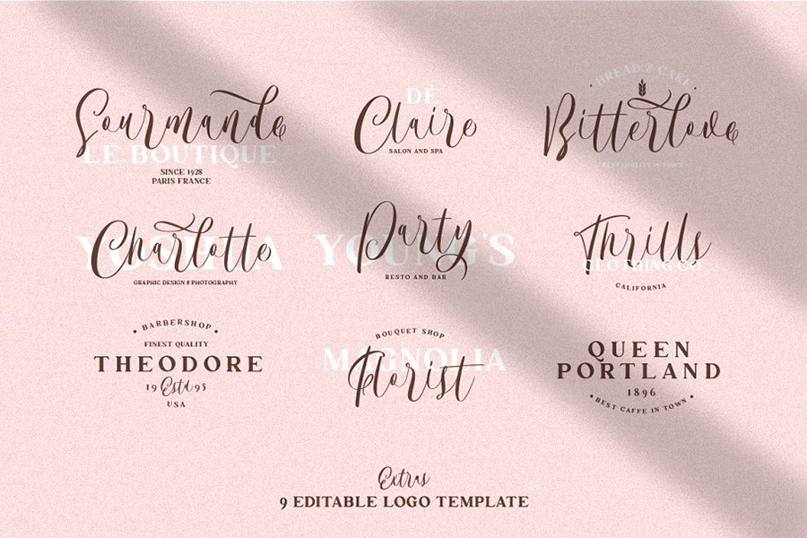 Bordellia Script Lettering Font