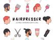 Hairdresser Vector Icon Set