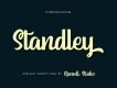 Standley Upright Script Font