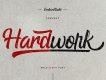 Hardwork Bold Script Font