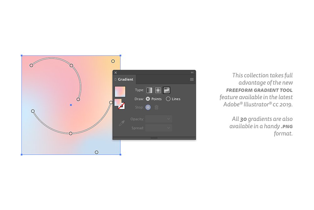 High-Resolution Pale Gradients Freebie