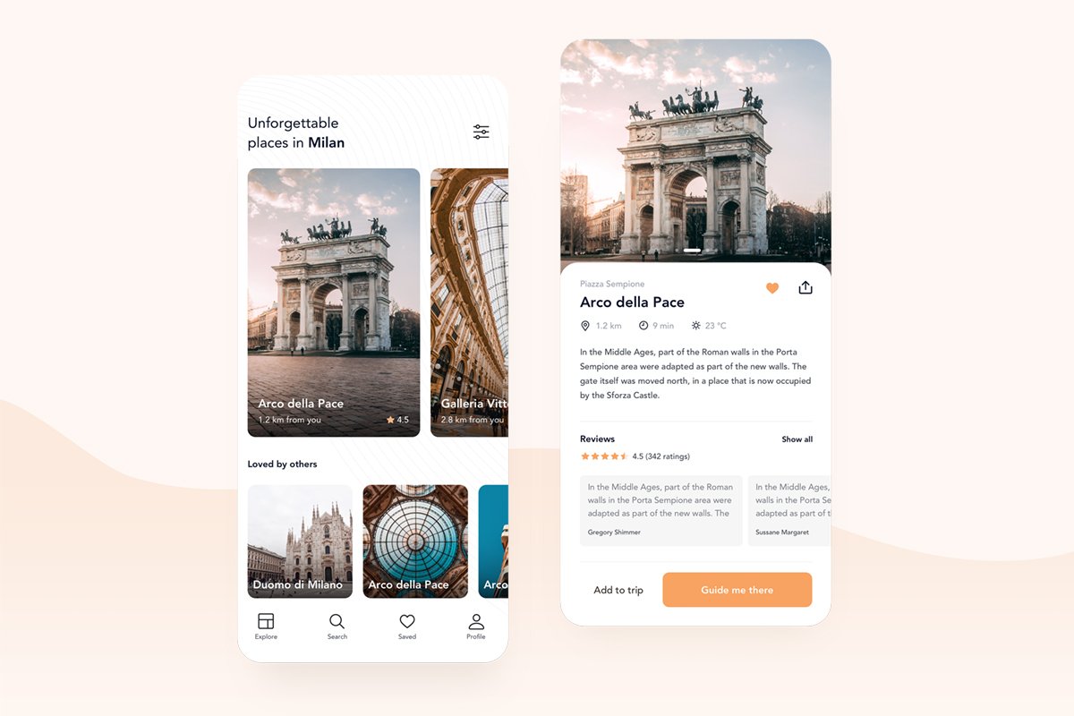 Free Sightseeing Companion App UI Kit