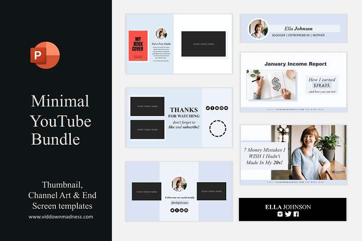 Minimal YouTube Branding Bundle