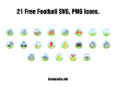 21 Free Football Icons
